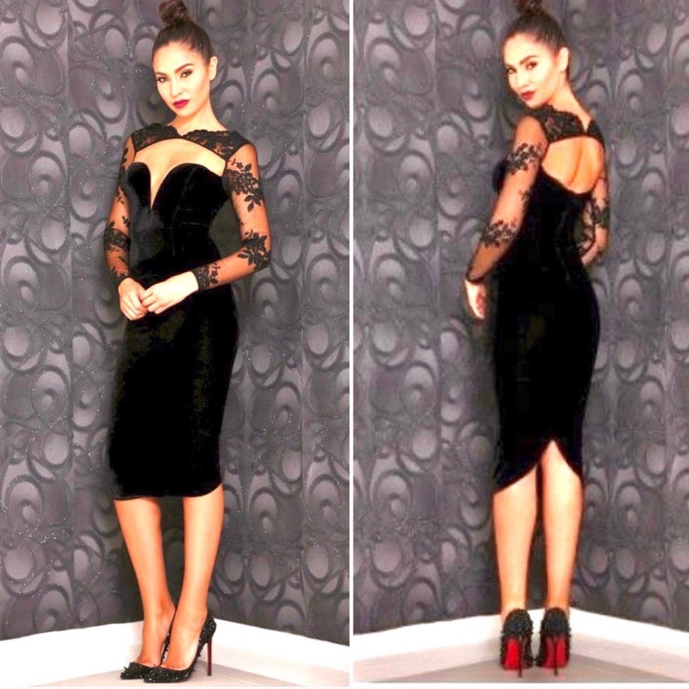 NWT Small Abyss by Abby Stash Velvet Dress